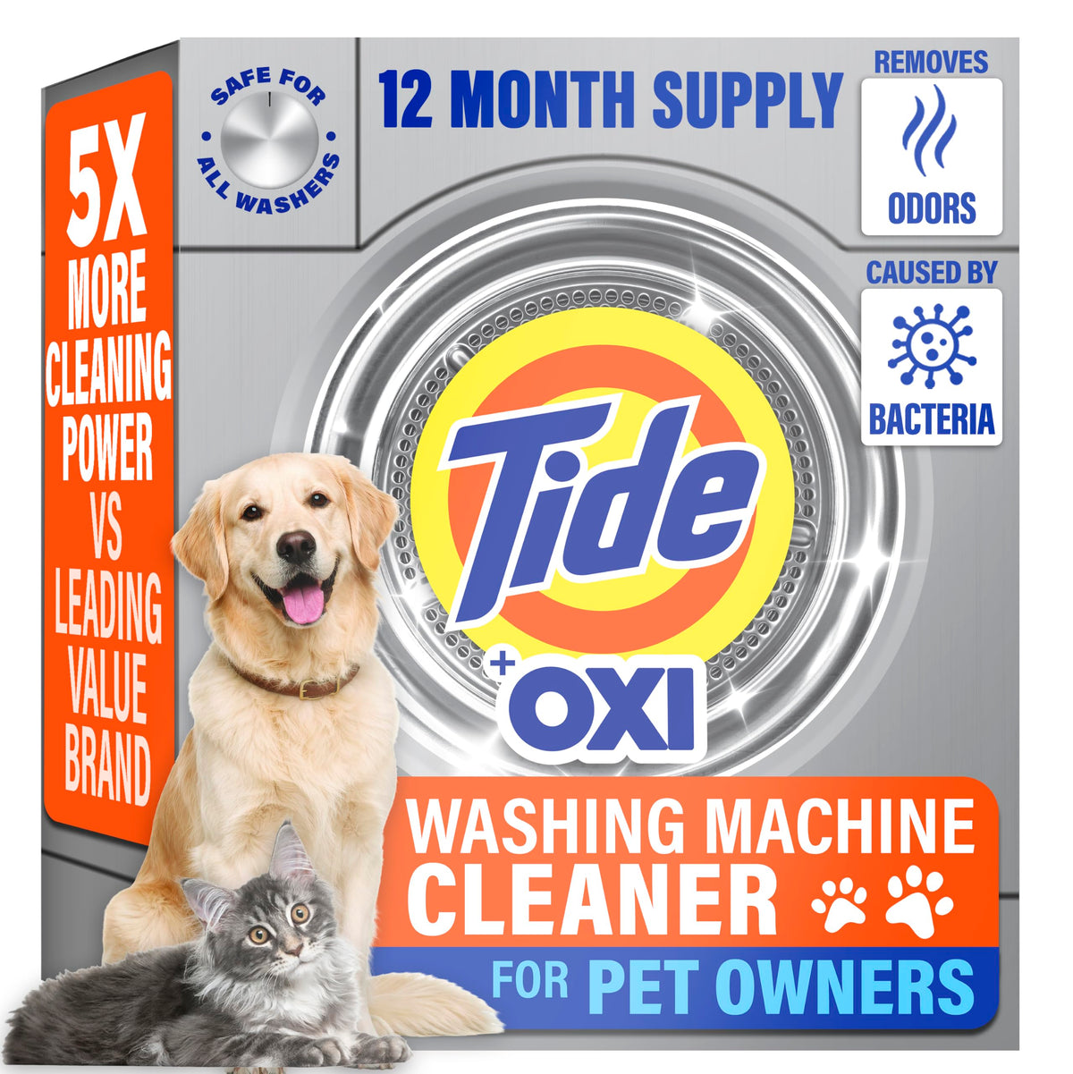 Tide Pet Washing Machine Cleaner Odor & Residue Eliminator