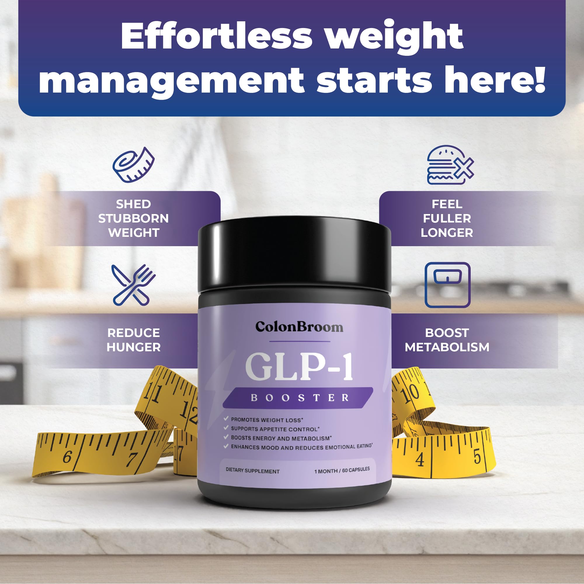 ColonBroom GLP-1 Weight Management Capsules - Vegan

