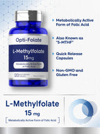 Carlyle L-Methylfolate 15 mg Folate Supplement

