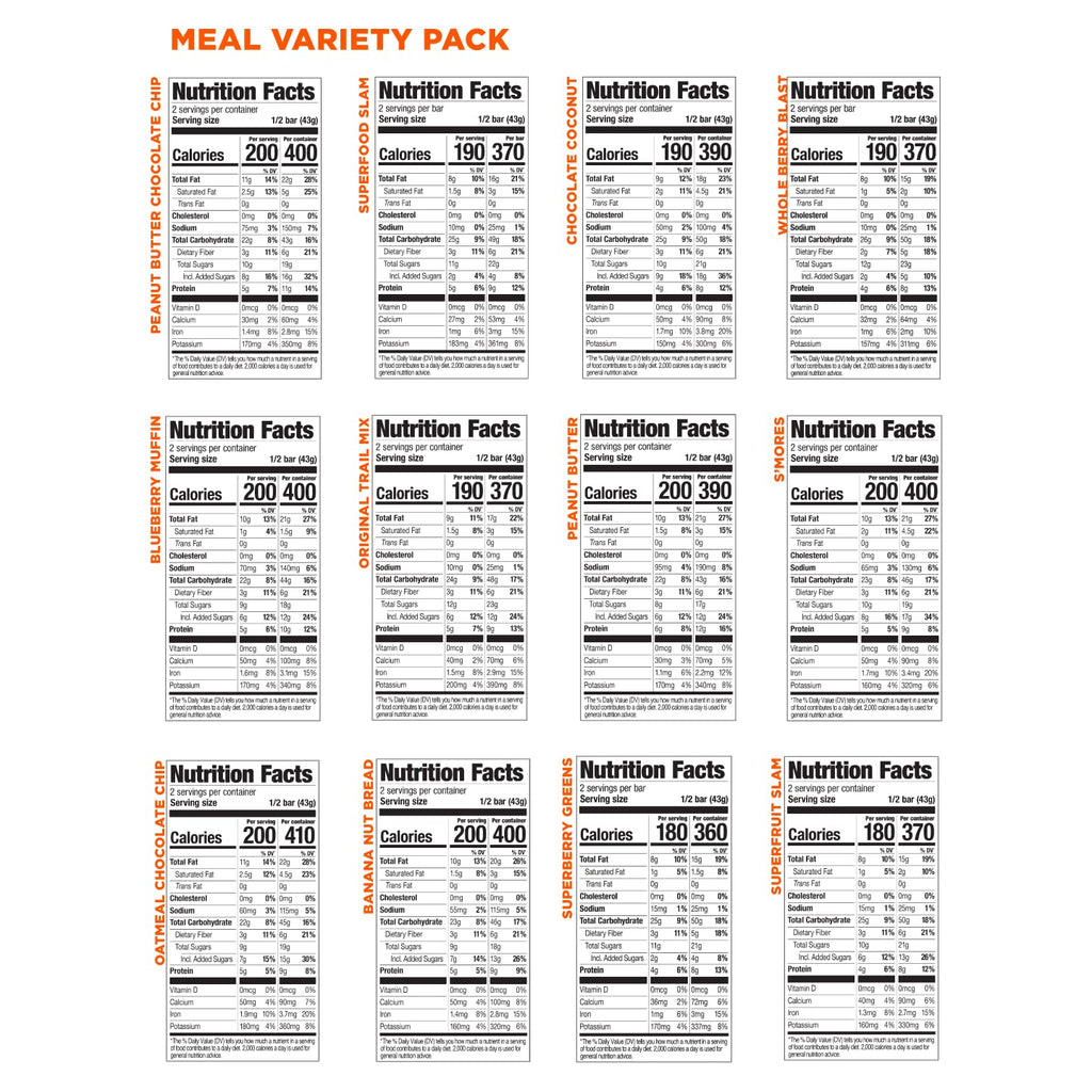 PROBAR MEAL Bar - Plant-Based Meal Replacement, Gluten Free

