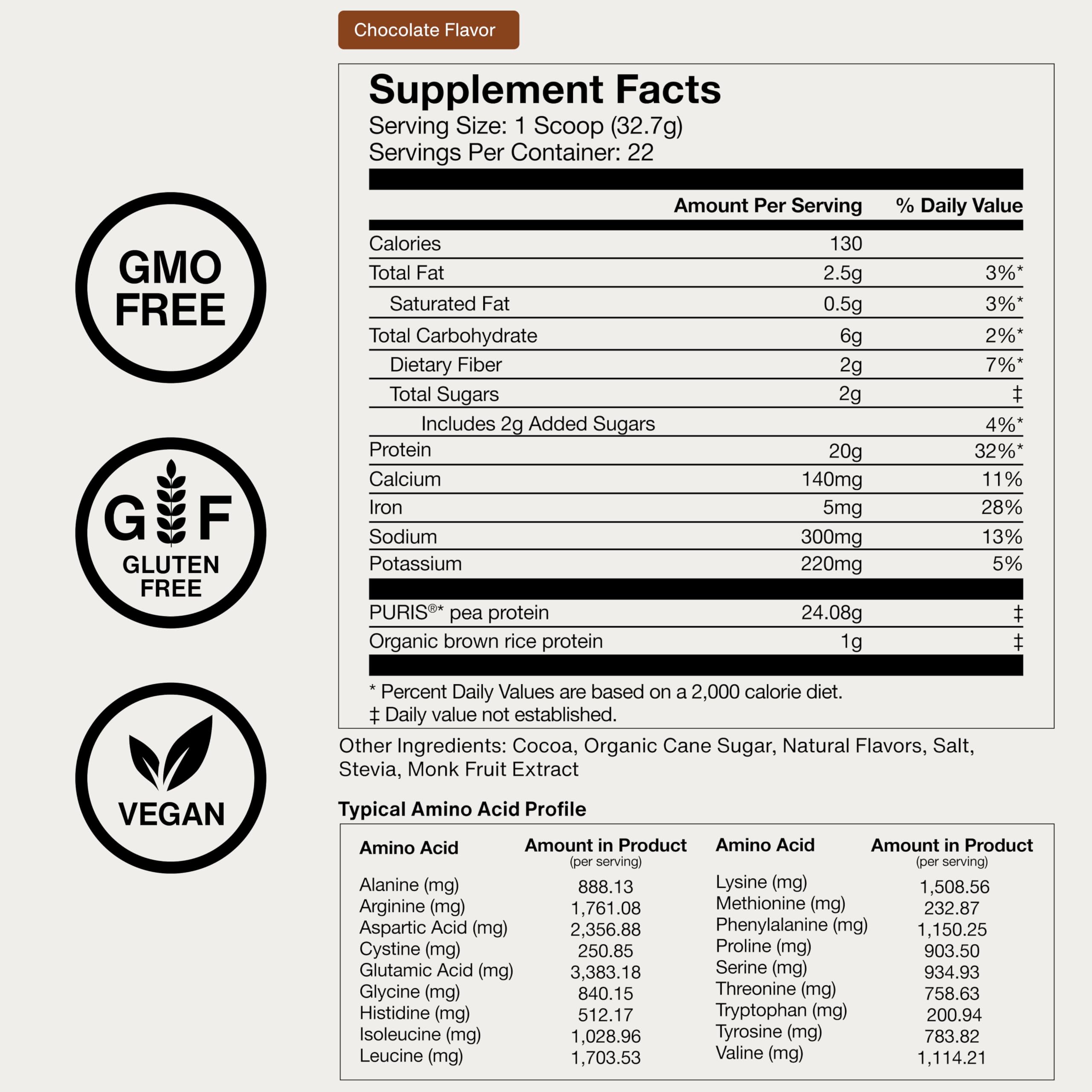 Momentous Vegan Protein Powder – 20 g Plant-Based Protein

