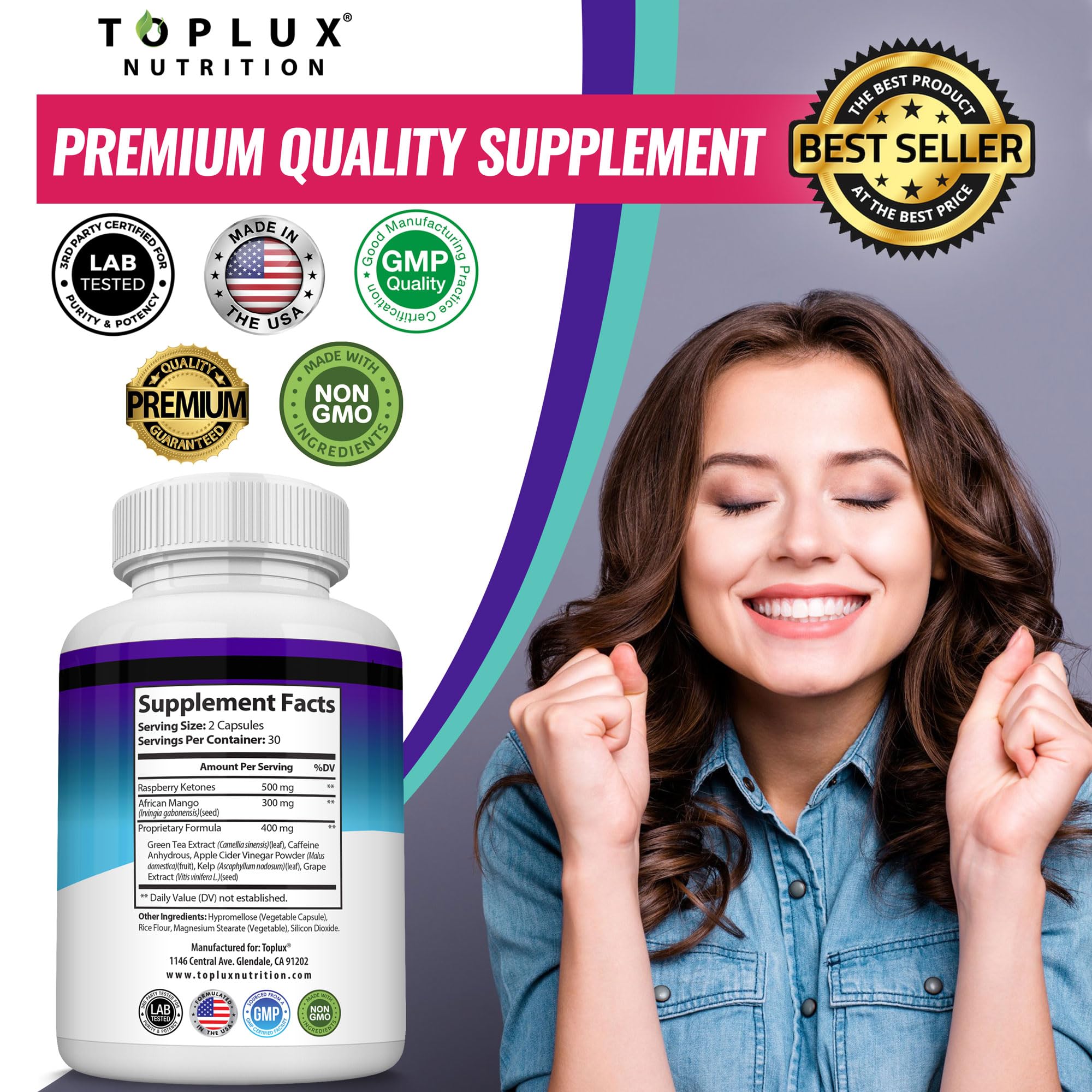 Toplux Keto Burn Pills Ketosis Support Fat Burner

