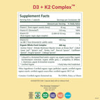 D3 K2 Complex by The Synergy Company - Vegan Vitamin D3 K2

