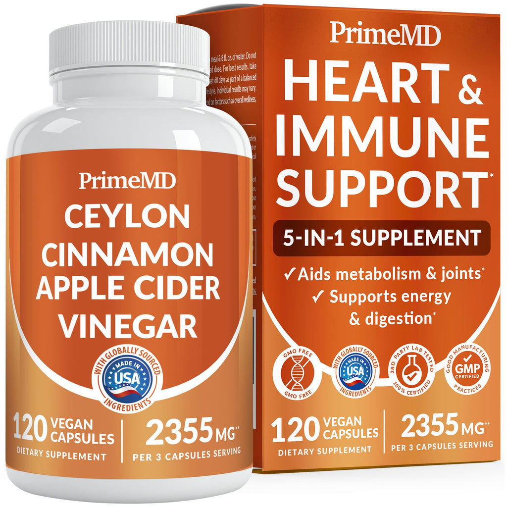 5-in-1 Cinnamon Capsules with ACV & BioPerine

