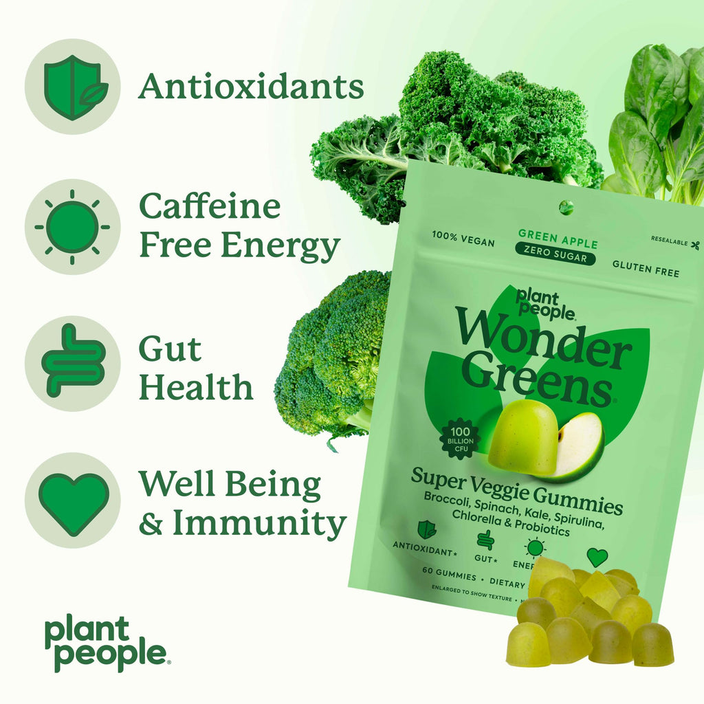 Plant People WonderGreens Veggie Gummies with Probiotics

