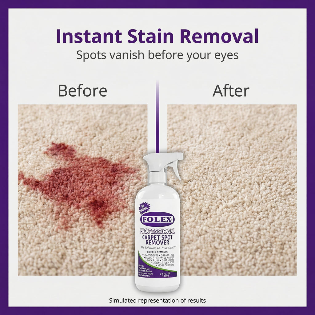 FOLEX Carpet Cleaner Spray - Instant Stain Removal

