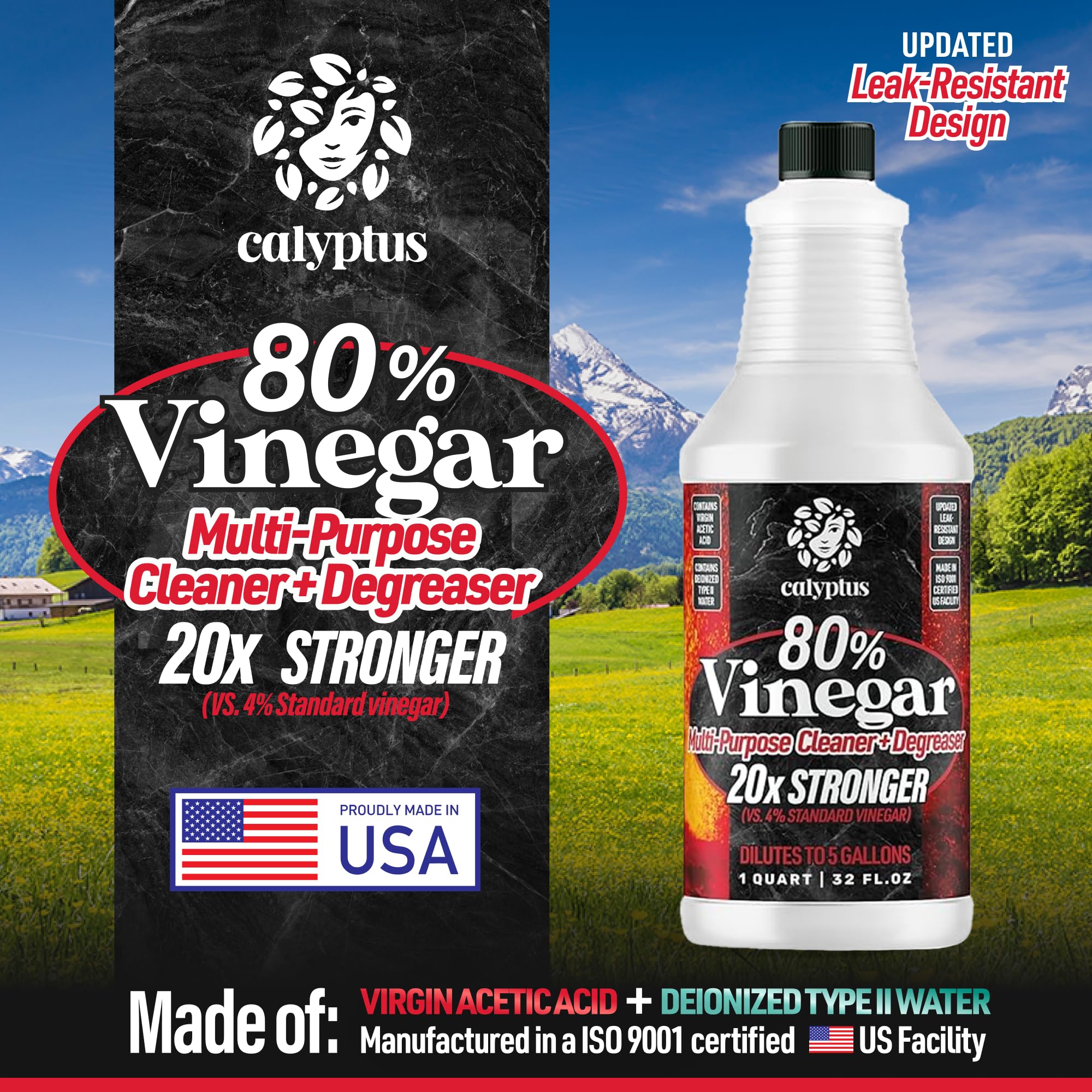 Calyptus Concentrated Vinegar for Cleaning - Technical Grade

