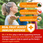 Vitamin C D3 Zinc Gummies for Immune Support | Nextdia

