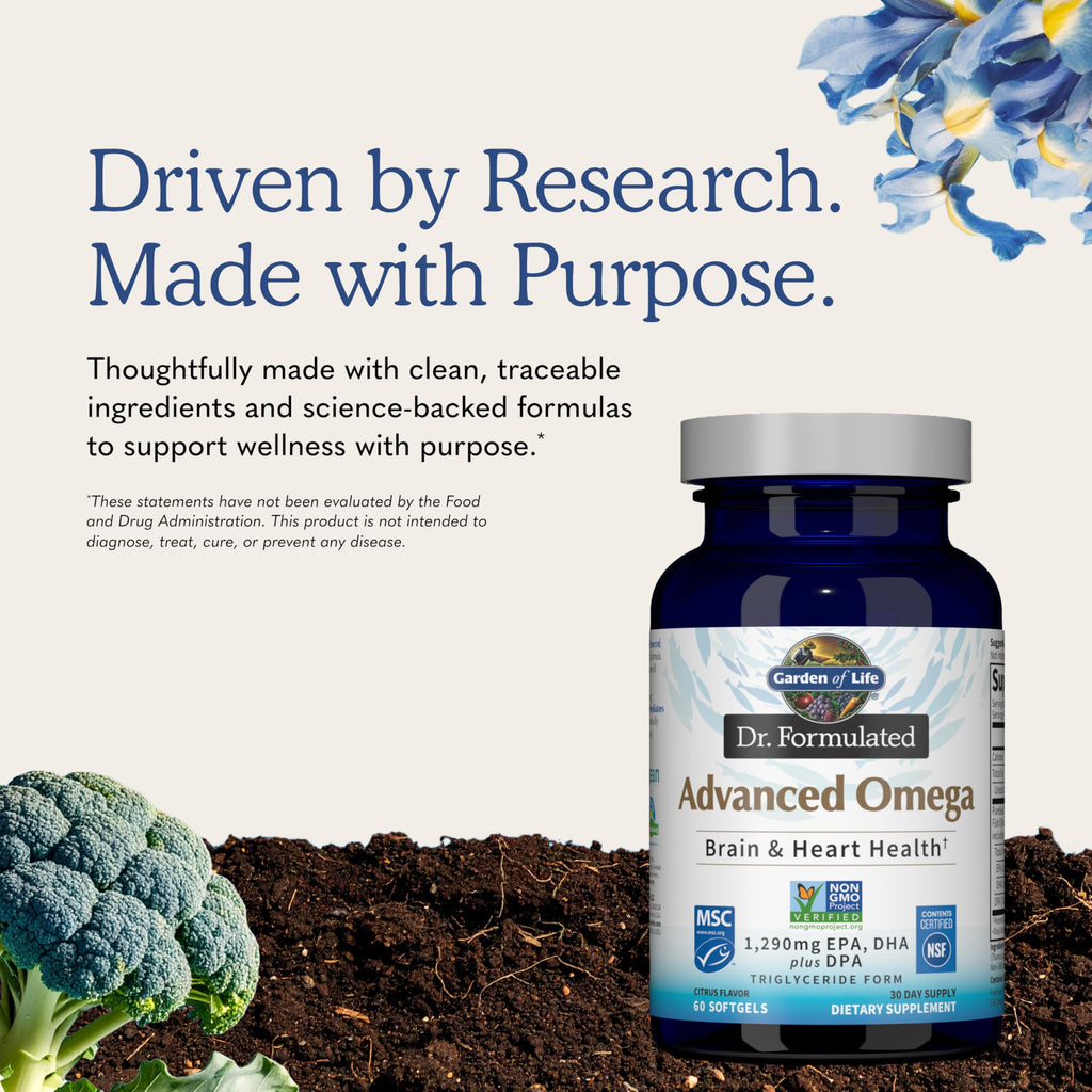 Omega Fish Oil TG Garden of Life Dr. Formulated for Heart

