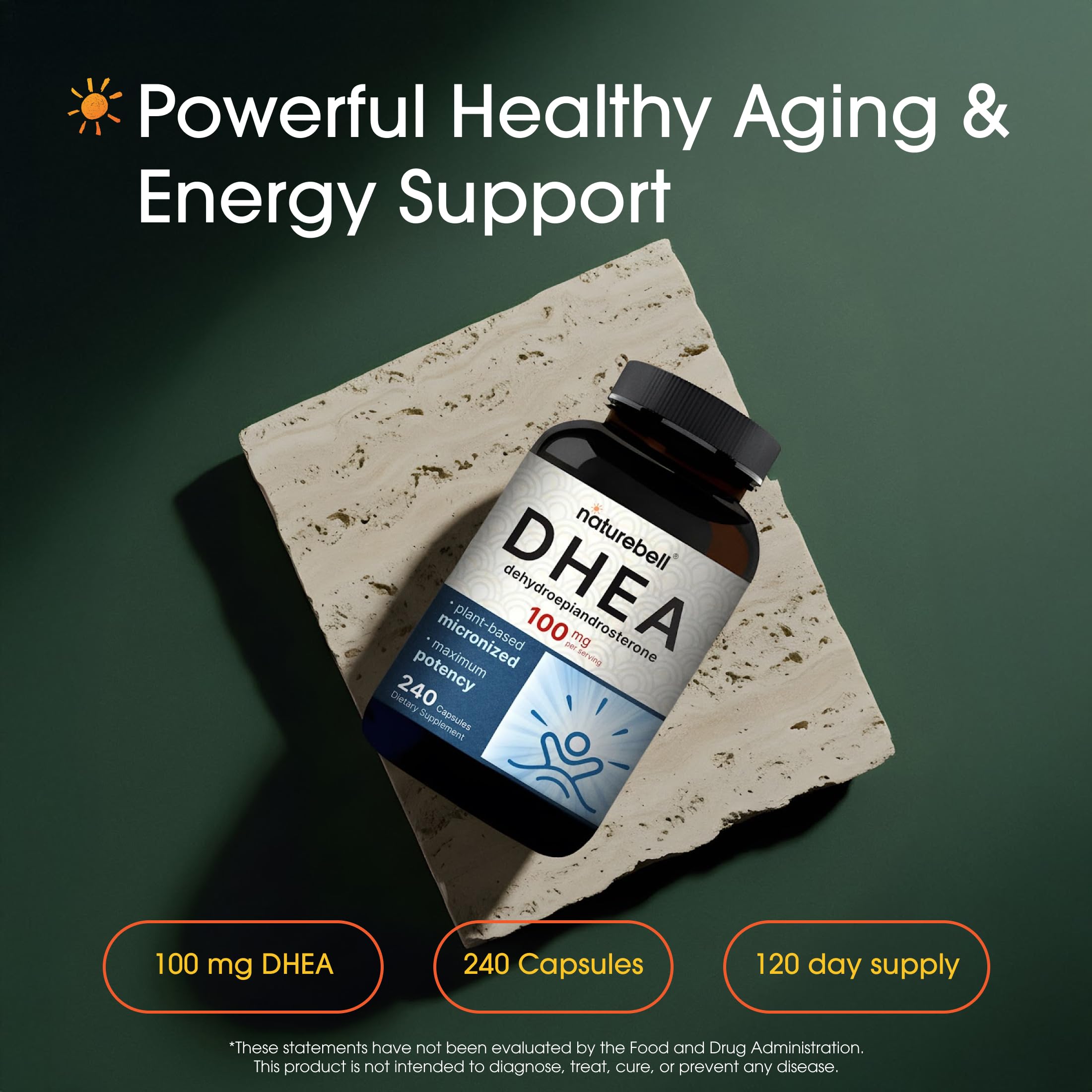 NatureBell DHEA Supplement for Energy & Aging

