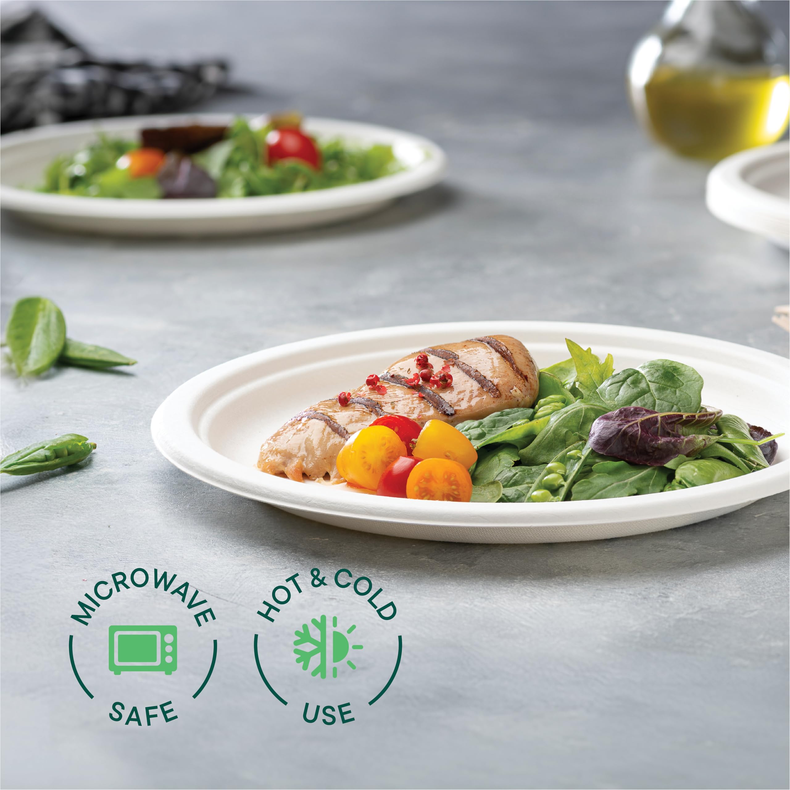 Stack Man Compostable Plates – Heavy-Duty Disposable

