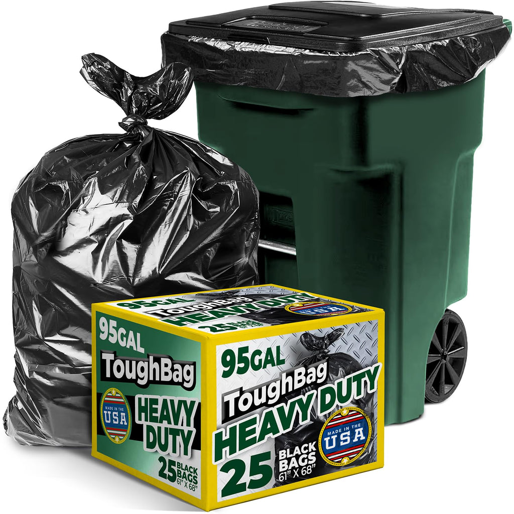 ToughBag Heavy-Duty Trash Bags | Gusseted Liner

