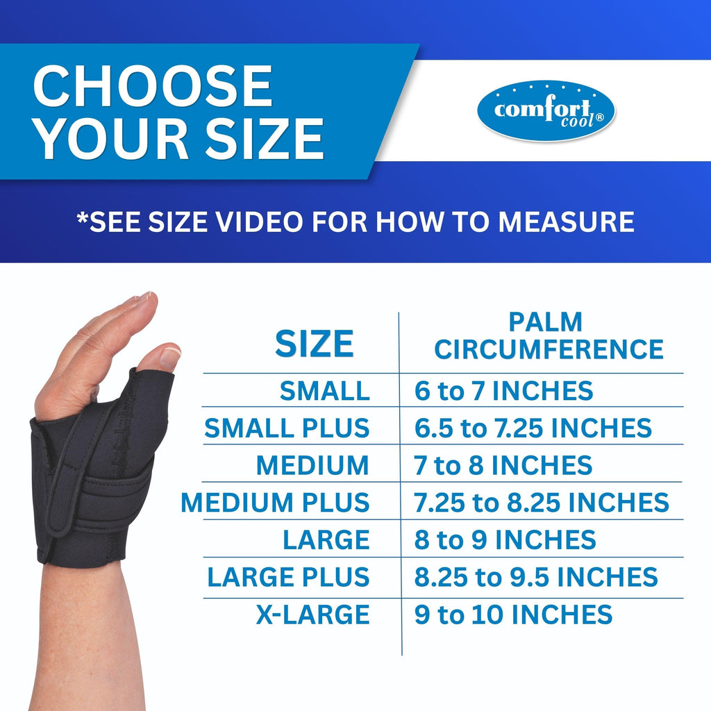 Comfort Cool CMC Thumb Brace - Arthritis Restriction Splint

