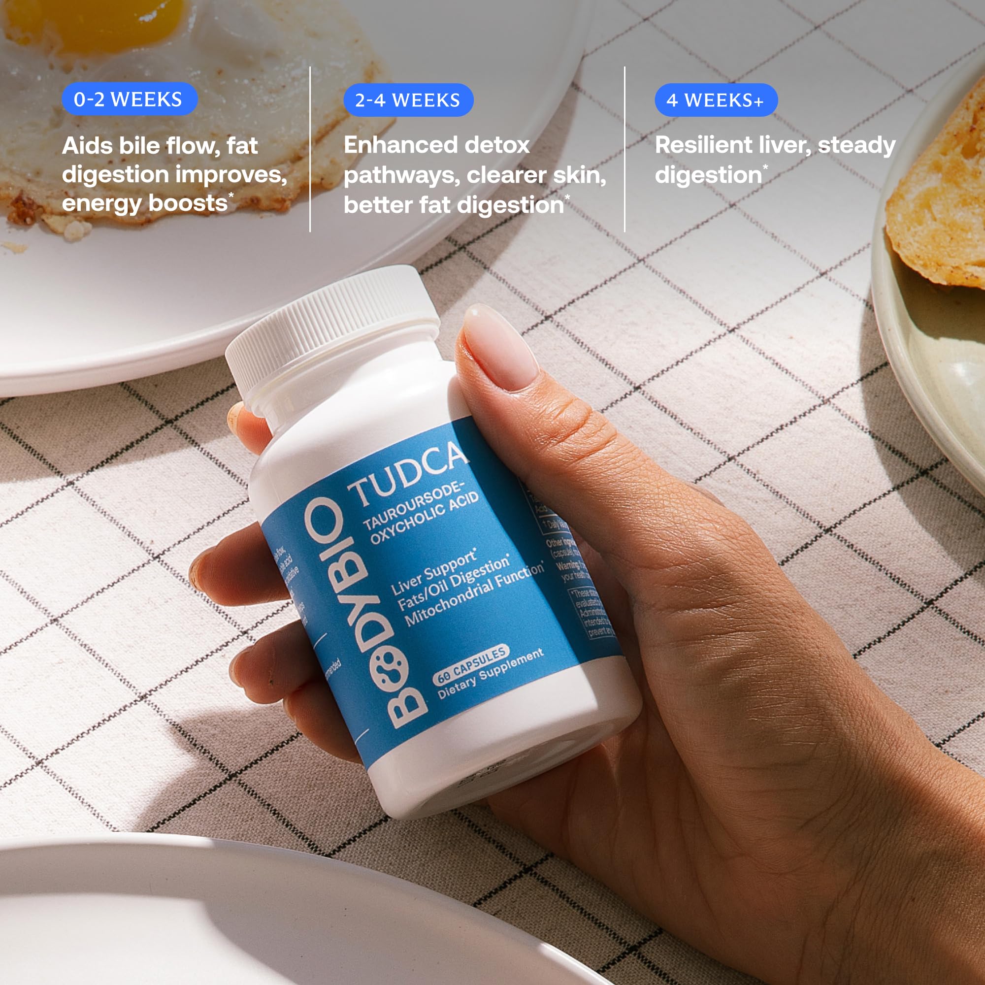 BodyBio TUDCA Supplement for Liver & Fat Digestion

