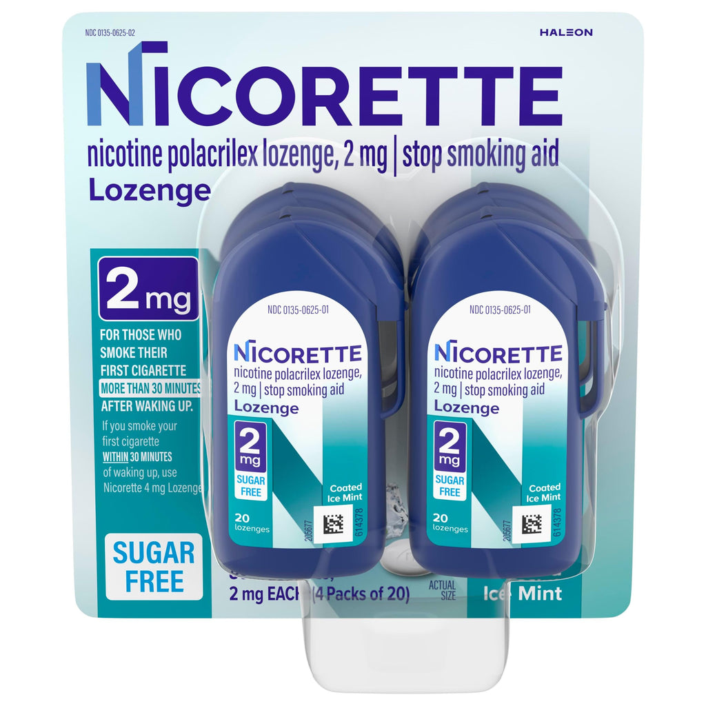Nicorette 2 mg Ice Mint Coated Lozenges

