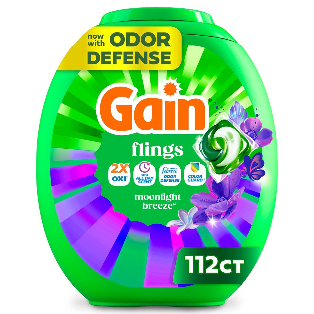 Gain Flings Laundry Detergent Pods Odor Defense + Color Guard


