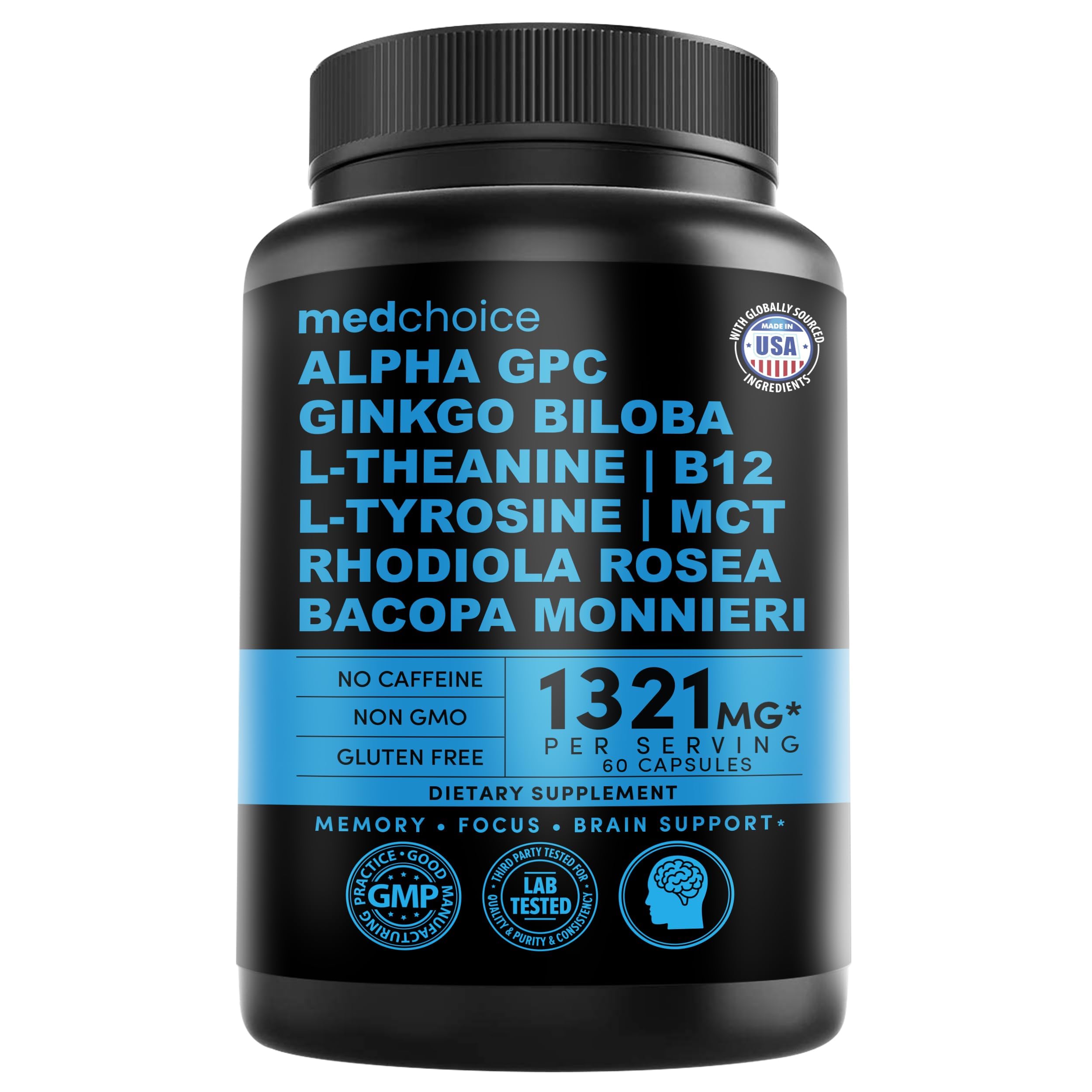 MedChoice Nootropic with Ginkgo Biloba & Bioperine

