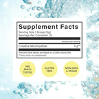 BEAM Creatine Monohydrate Powder – 5g Micronized

