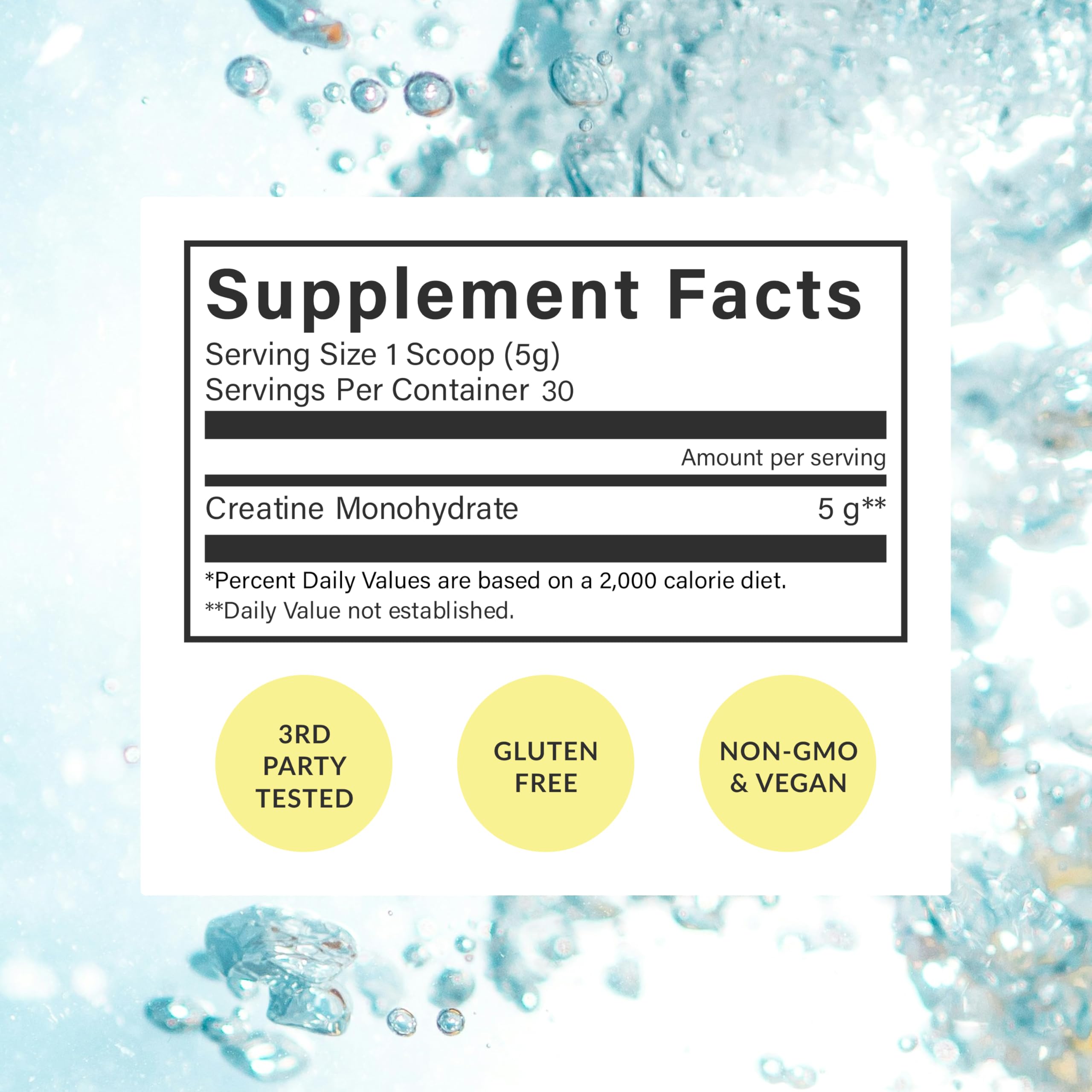 BEAM Creatine Monohydrate Powder – 5g Micronized

