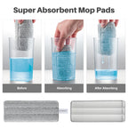 Joymoop Wall Mop and Bucket Set - Flat Floor Cleaning System

