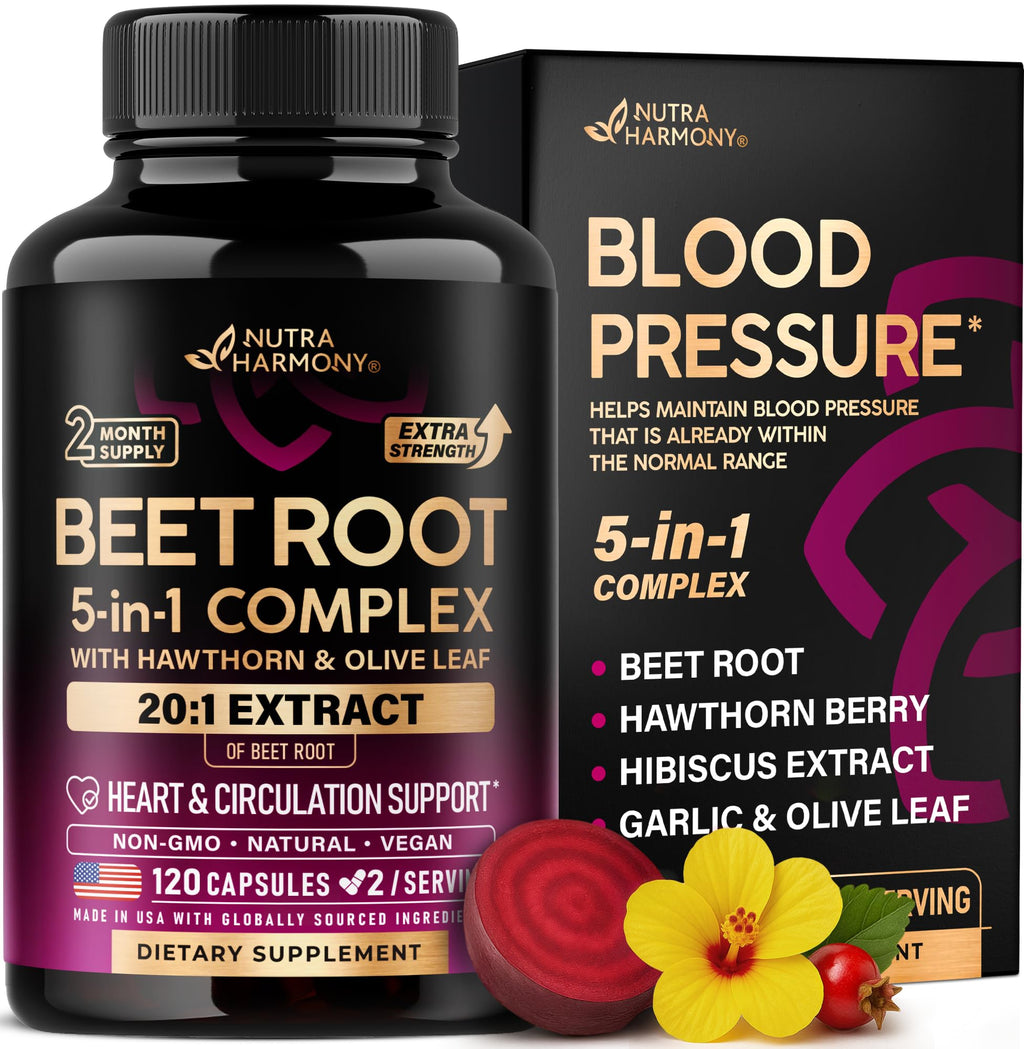 Beet Root Capsules for Heart Health and Circulation

