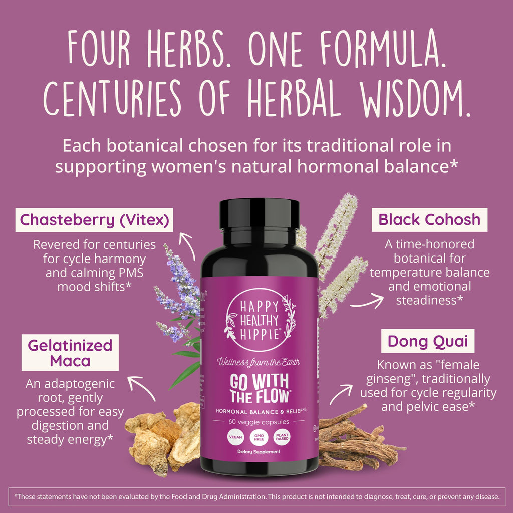 Happy Healthy Hippie Hormone Balance Herbal Supplement

