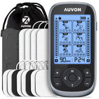 AUVON 3-in-1 TENS EMS Massager for Pain Relief | Rechargeable

