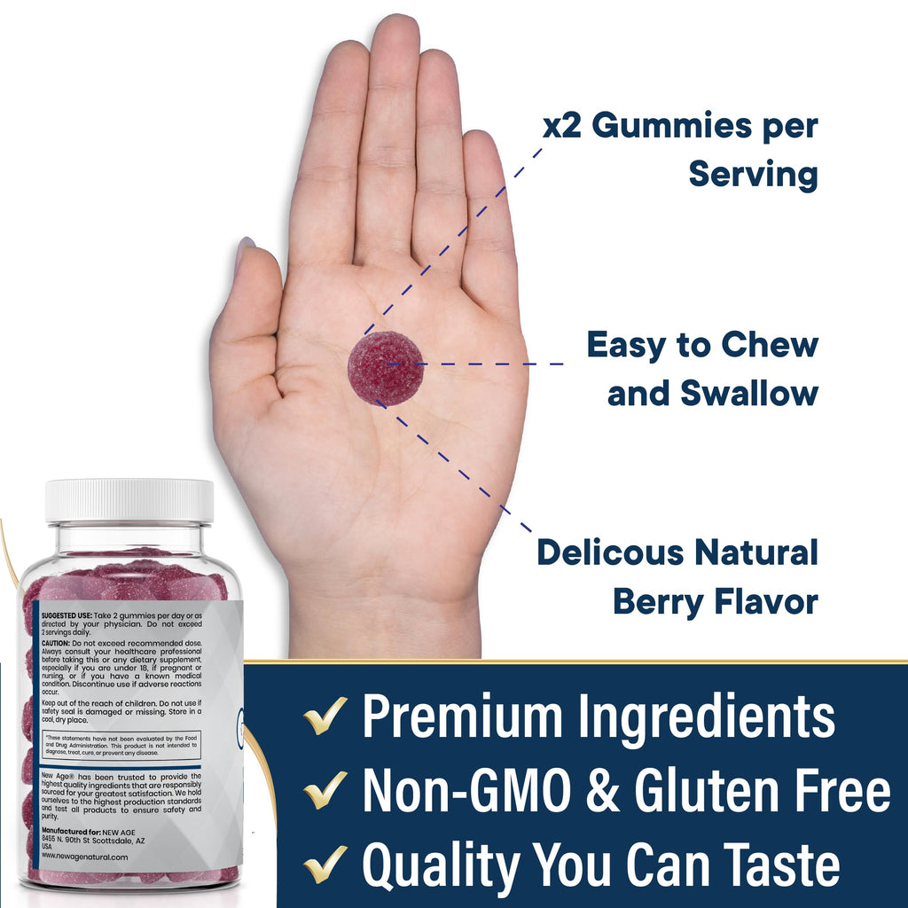 New Age Zinc Gummies for Immune Support | Non-GMO

