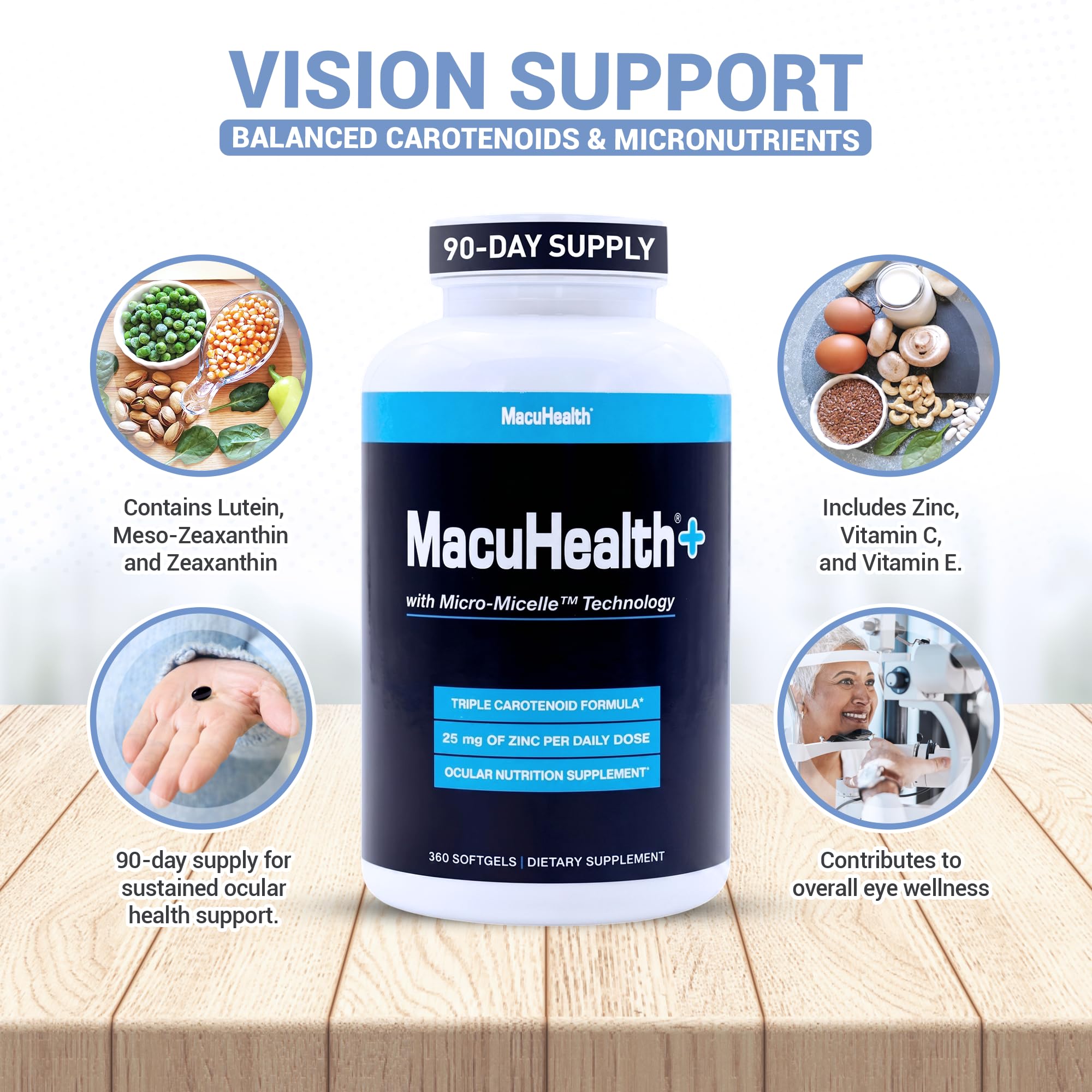 MacuHealth Eye Vitamins Supplement | Vision Support

