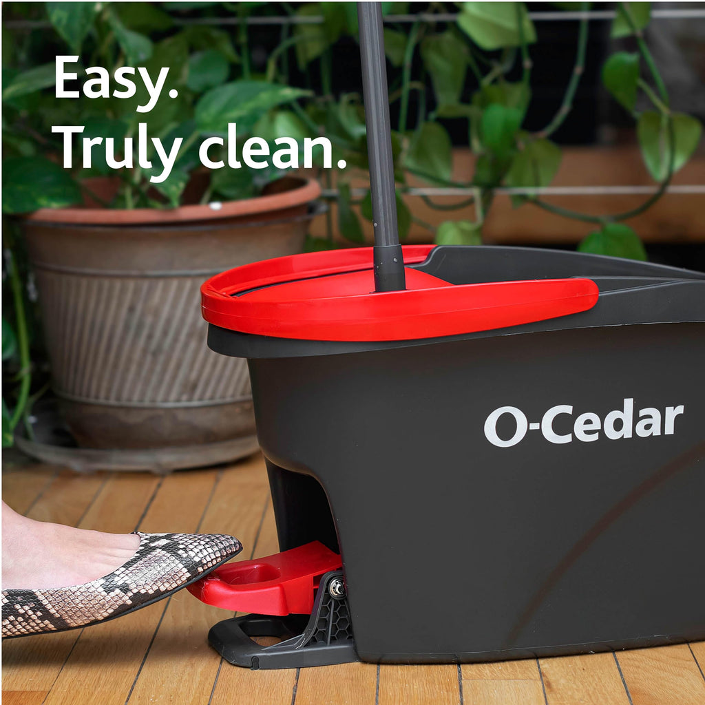 O-Cedar EasyWring Microfiber Spin Mop & Bucket Floor Cleaning System

