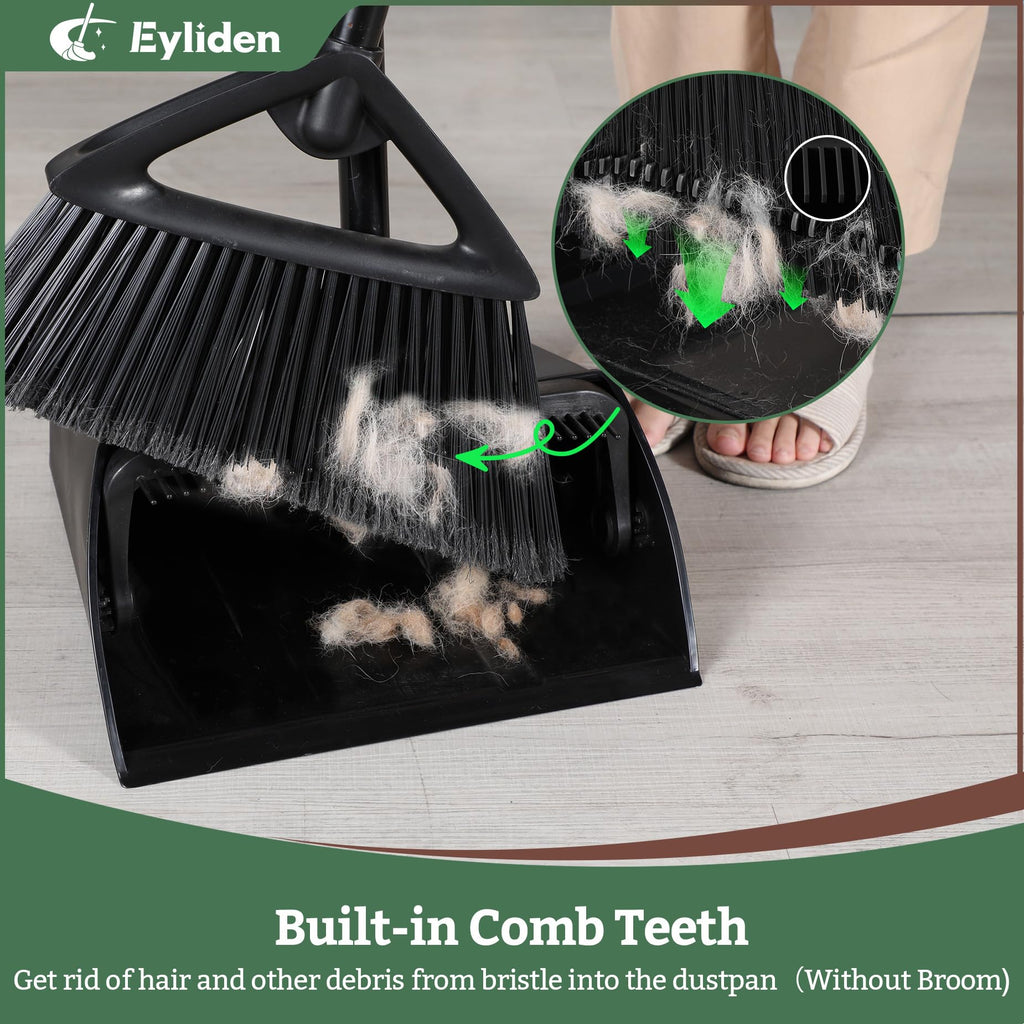 Eyliden Upright Large Commercial Dustpan with Comb Teeth

