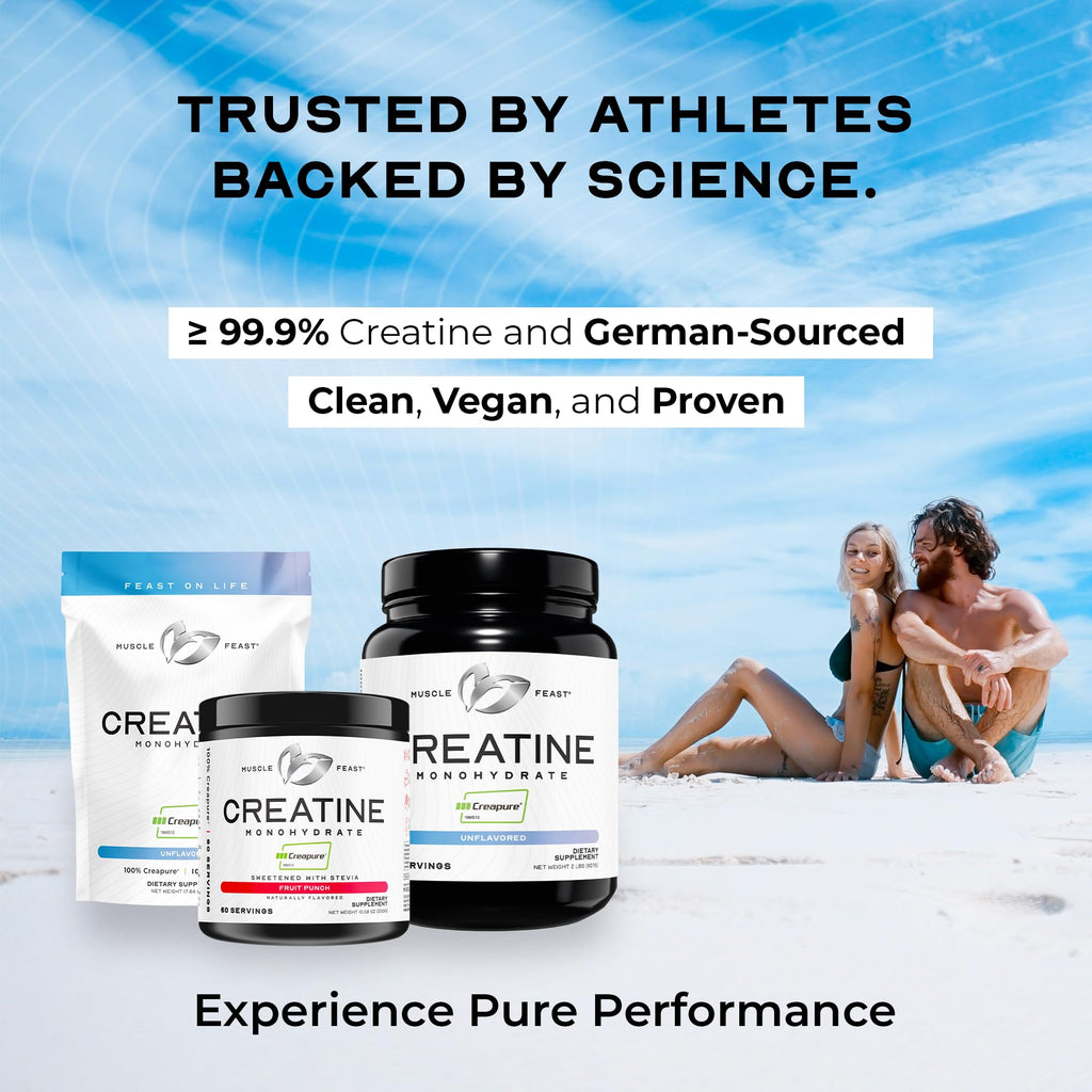 Muscle Feast Creapure Creatine Monohydrate Powder - Vegan

