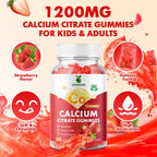 Calcium Citrate Gummies 1200mg – Sugar Free Vegan Chewables

