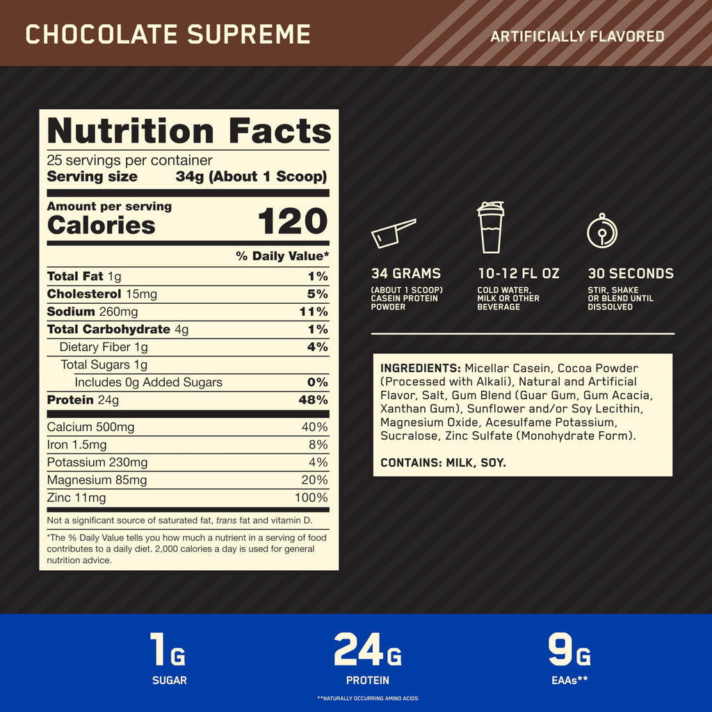 Optimum Nutrition Micellar Casein Protein Powder

