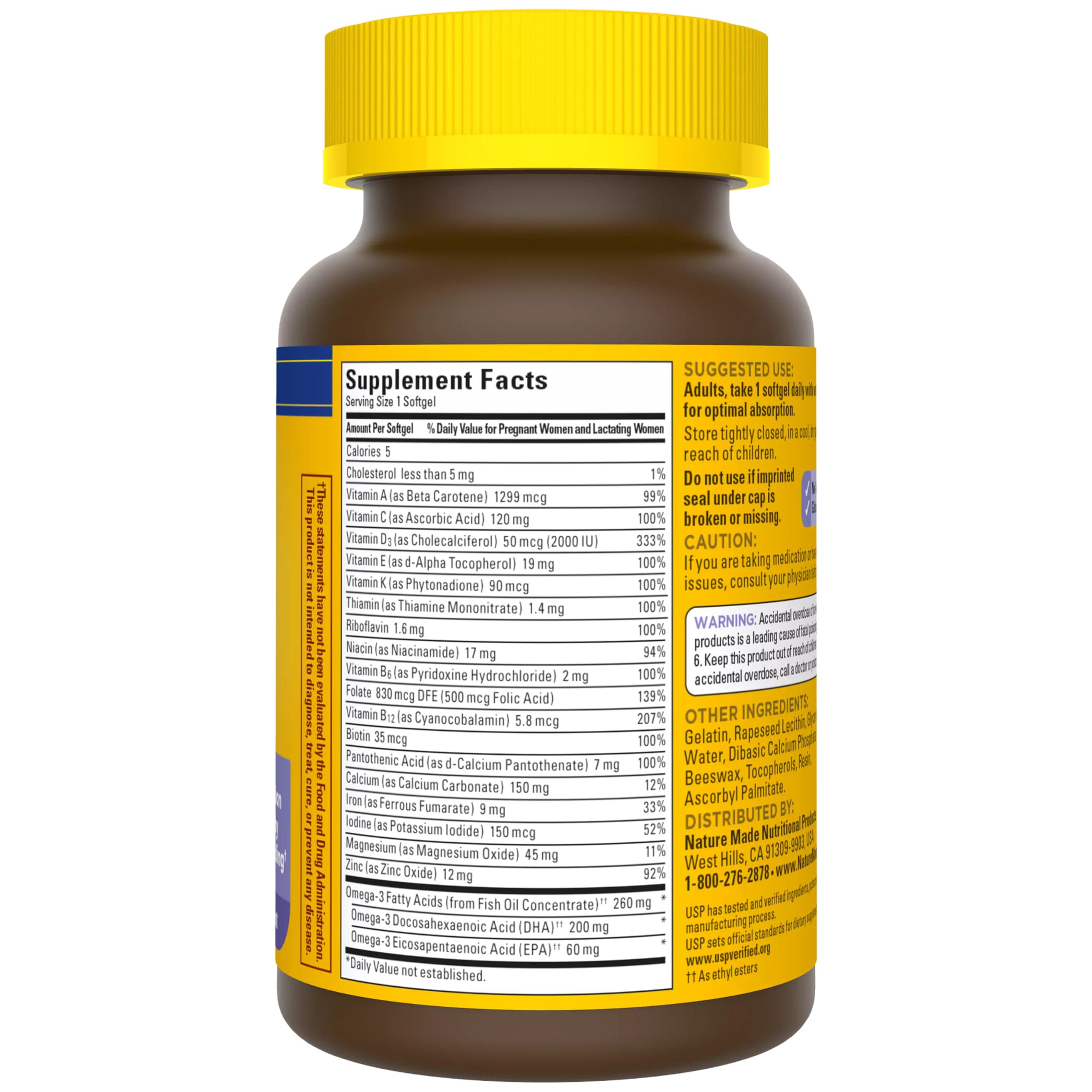 Nature Made Postnatal Multivitamin + DHA for Nursing Moms


