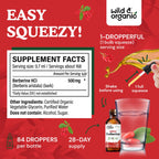 Wild & Organic Berberine Supplement Liquid Drops

