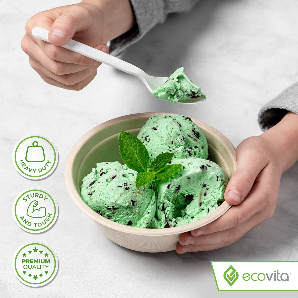 Ecovita 100% Compostable Paper Bowls Tree Free

