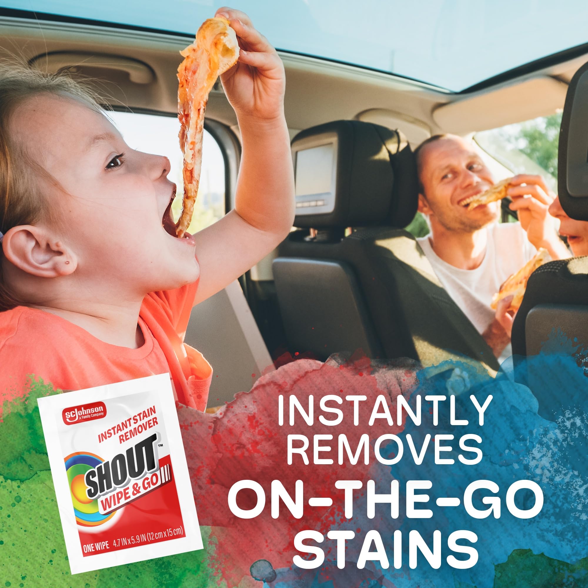 Shout Wipe & Go Stain Remover Wipes | No Wash

