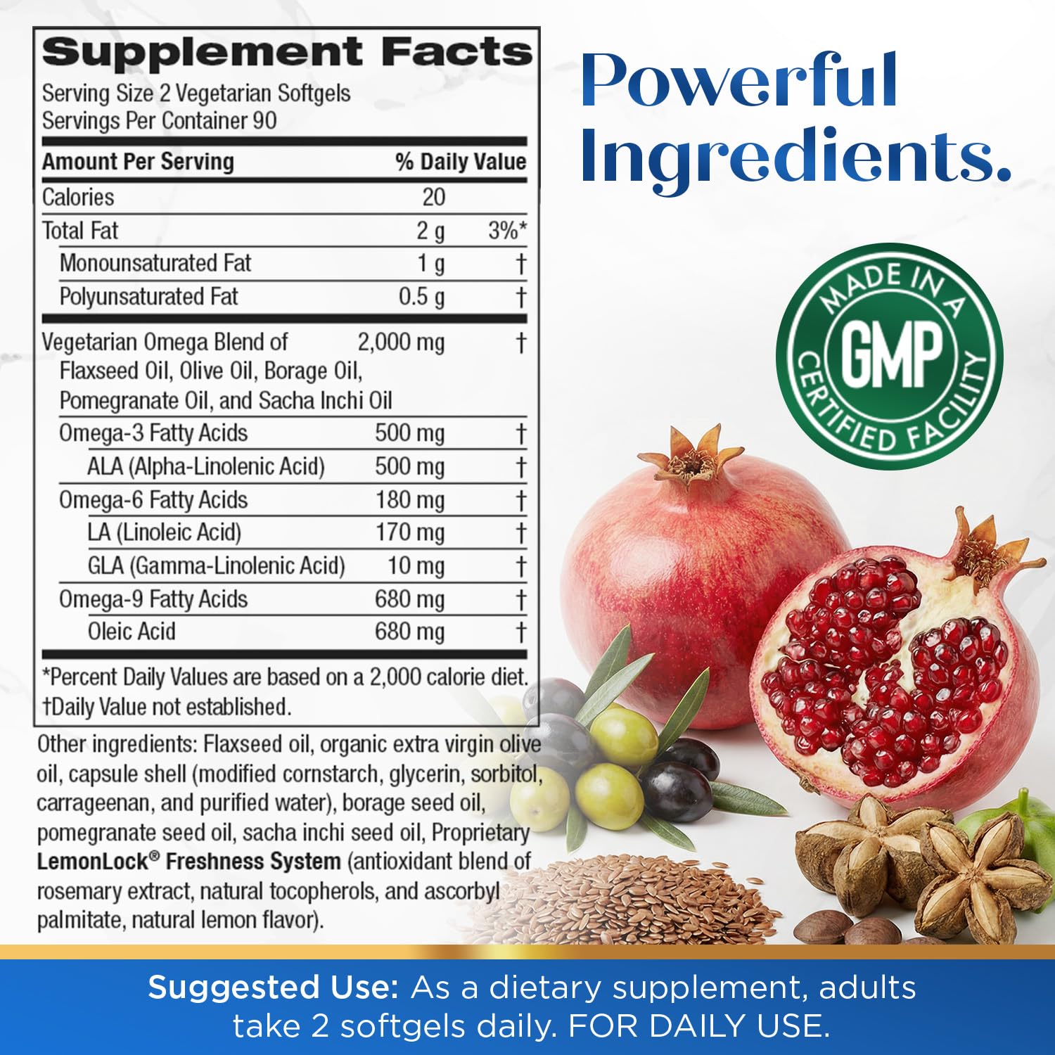 Purity Vegan Omega Three Six Nine Five-in-One Fatty Acids


