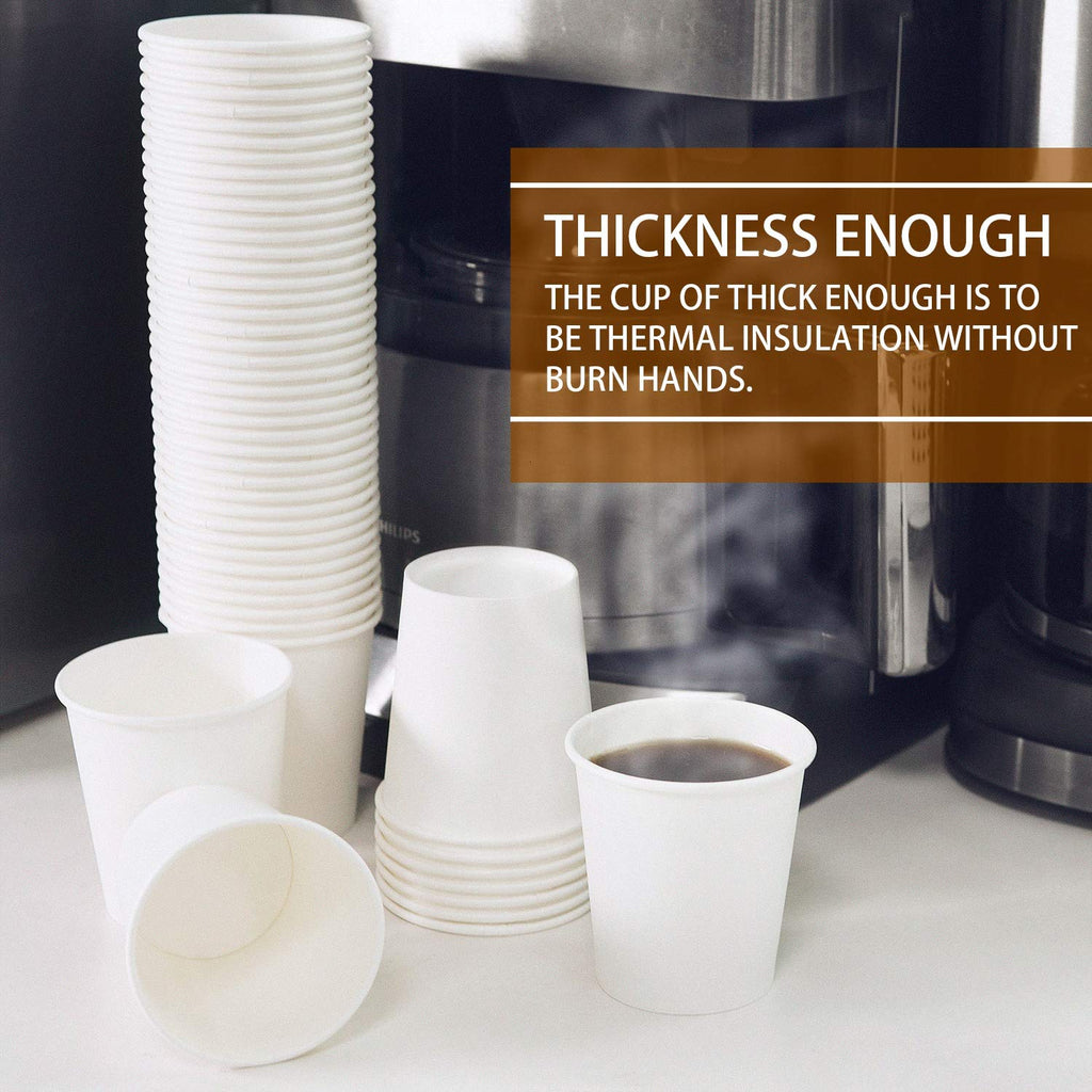 Vumdua Disposable Paper Cups for Hot and Cold Beverages


