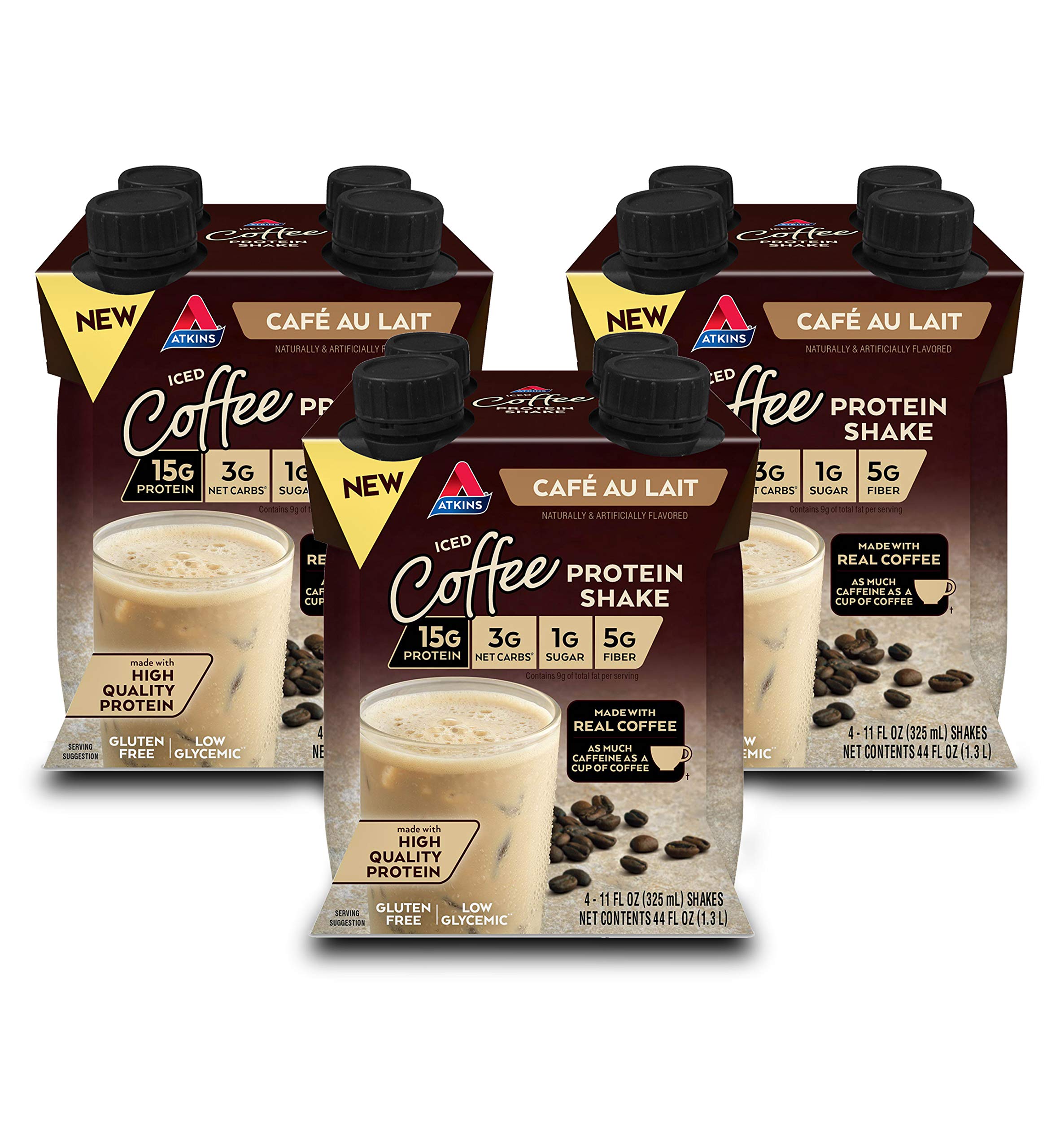 Atkins Ready-to-Drink Protein Shake, High Protein Low Carb Gluten Free