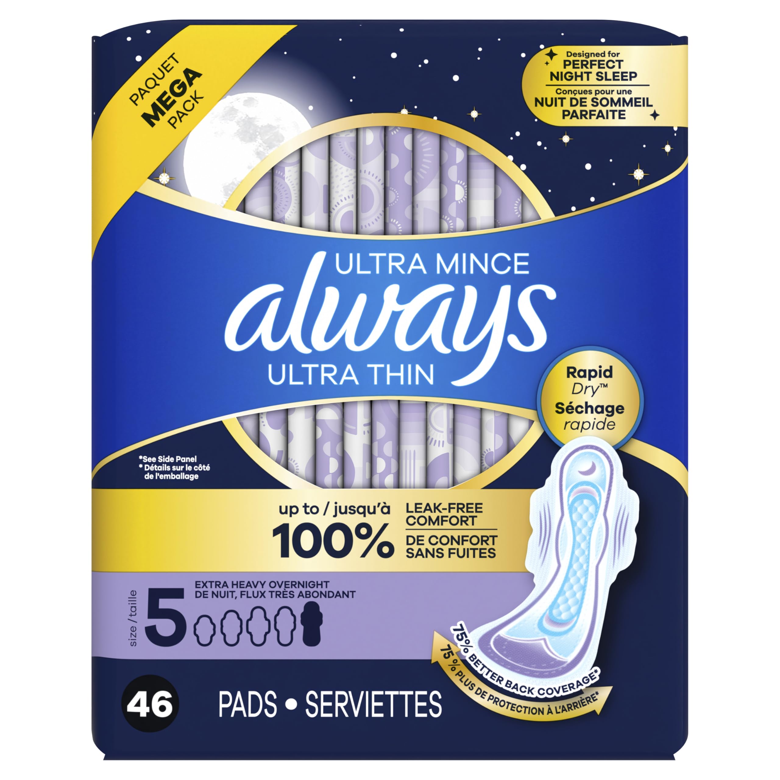 Always Ultra Thin Pads – LeakGuard & RapidDRY

