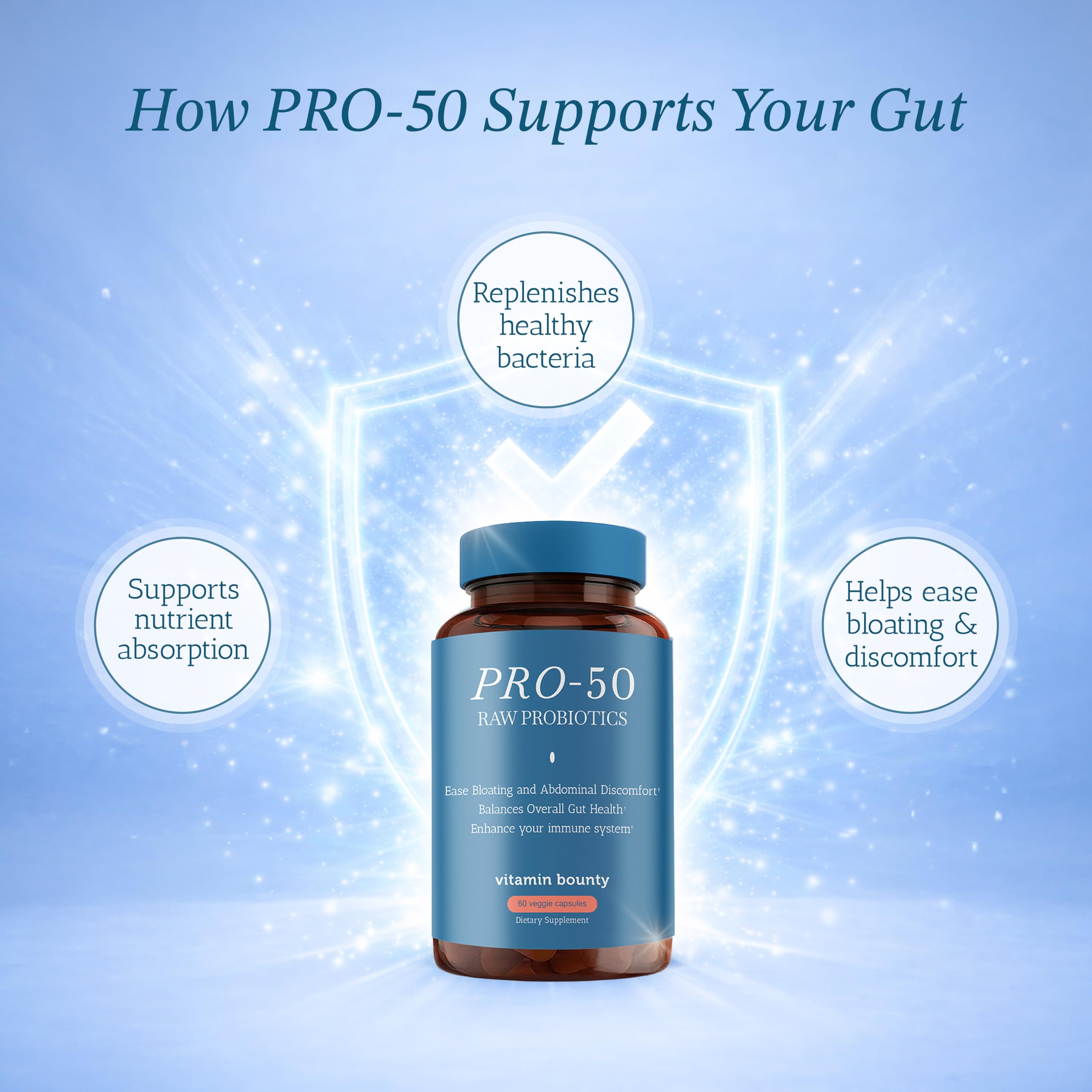 Vitamin Bounty Probiotics for Digestive Health

