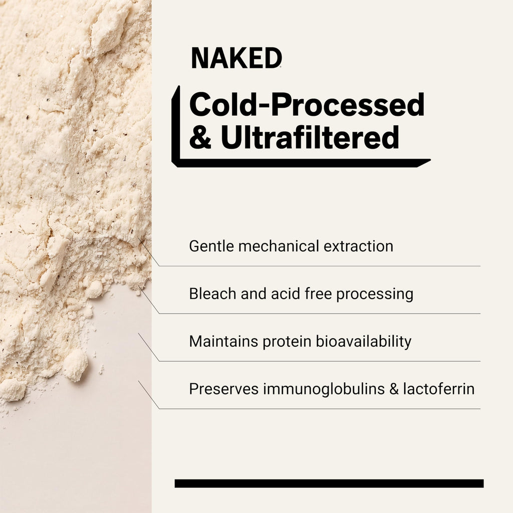 NAKED Whey Protein Powder - Grass-Fed, Non-GMO, Gluten-Free

