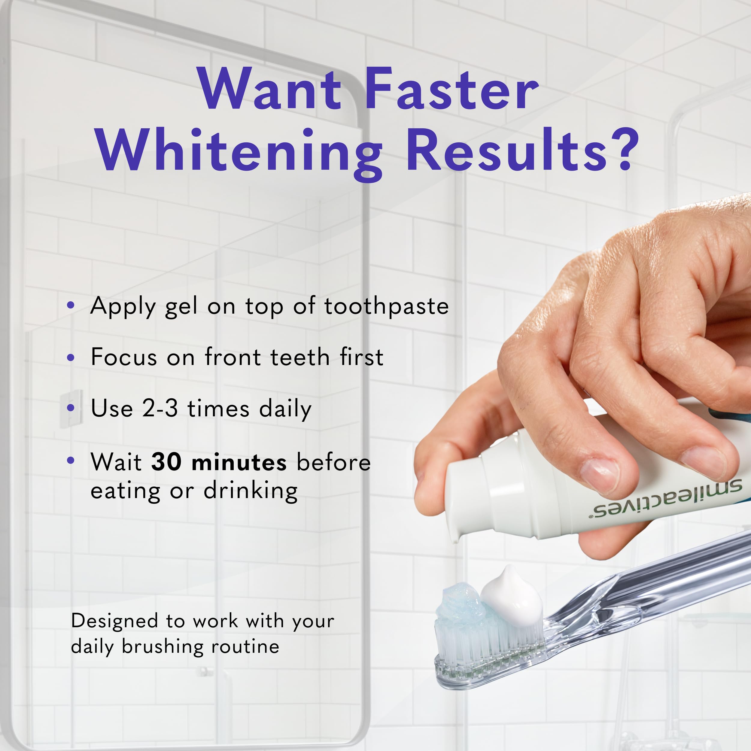 Smileactives Pro Teeth Whitening Gel for Toothpaste

