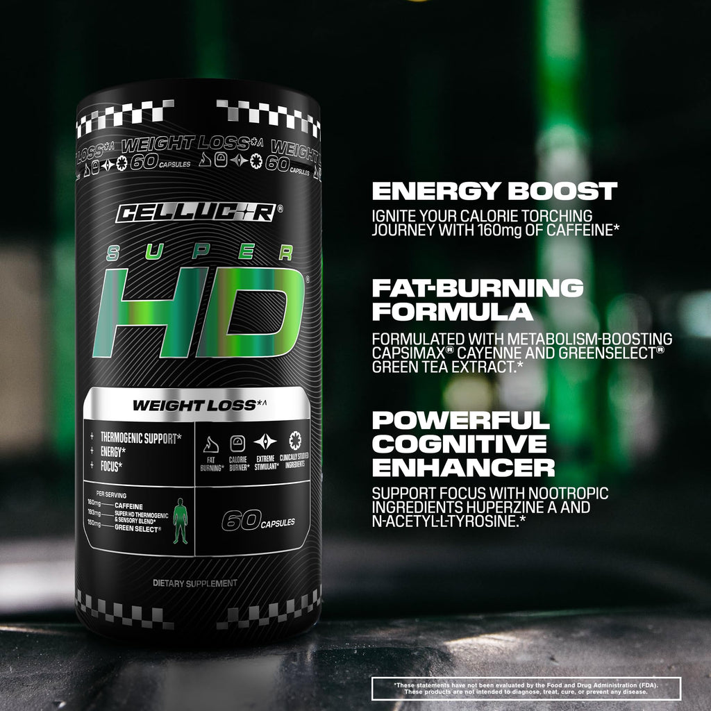 Cellucor SuperHD Thermogenic Fat Burner Capsules

