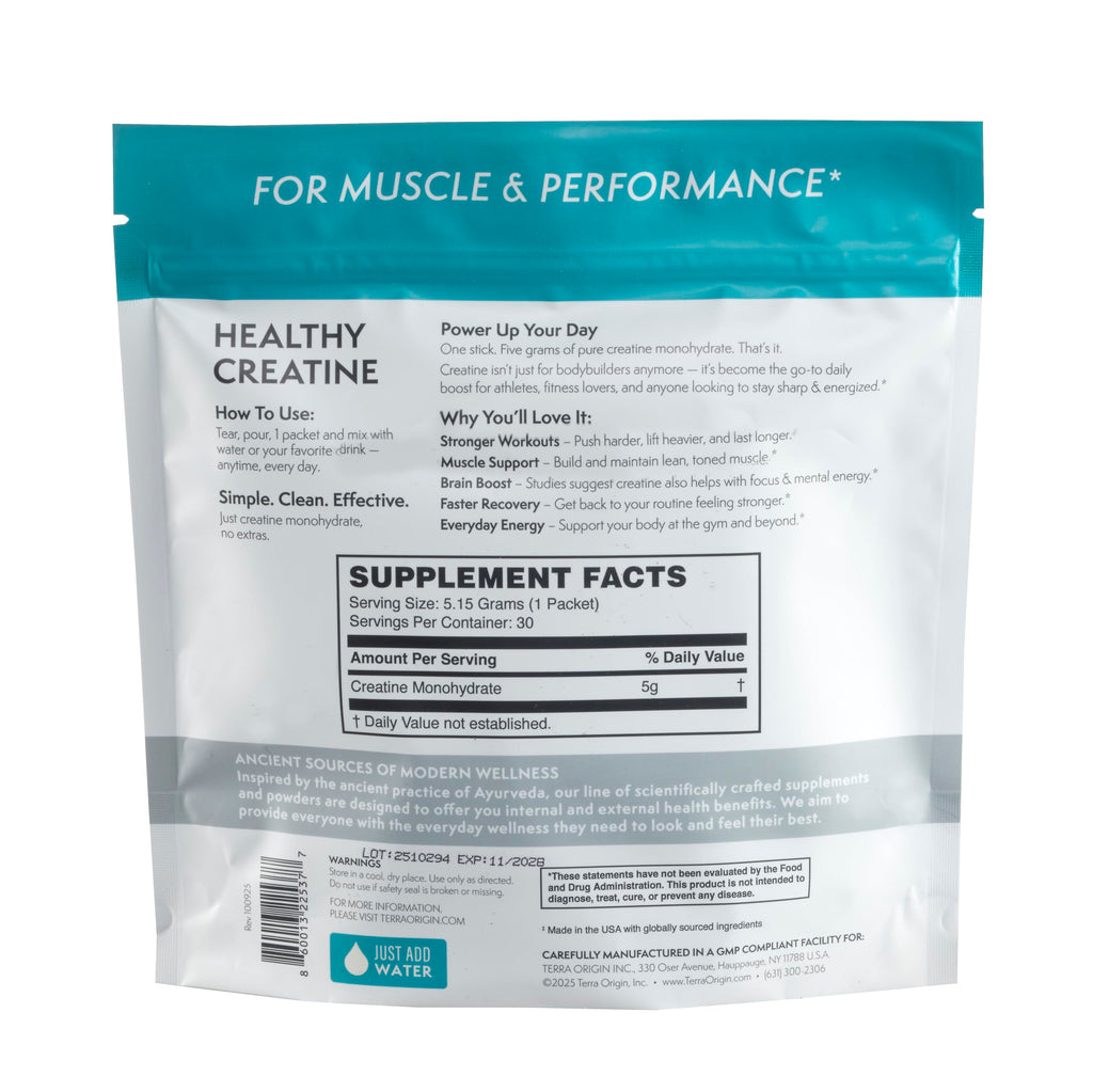 Terra Origin Creatine Micronized Monohydrate Powder

