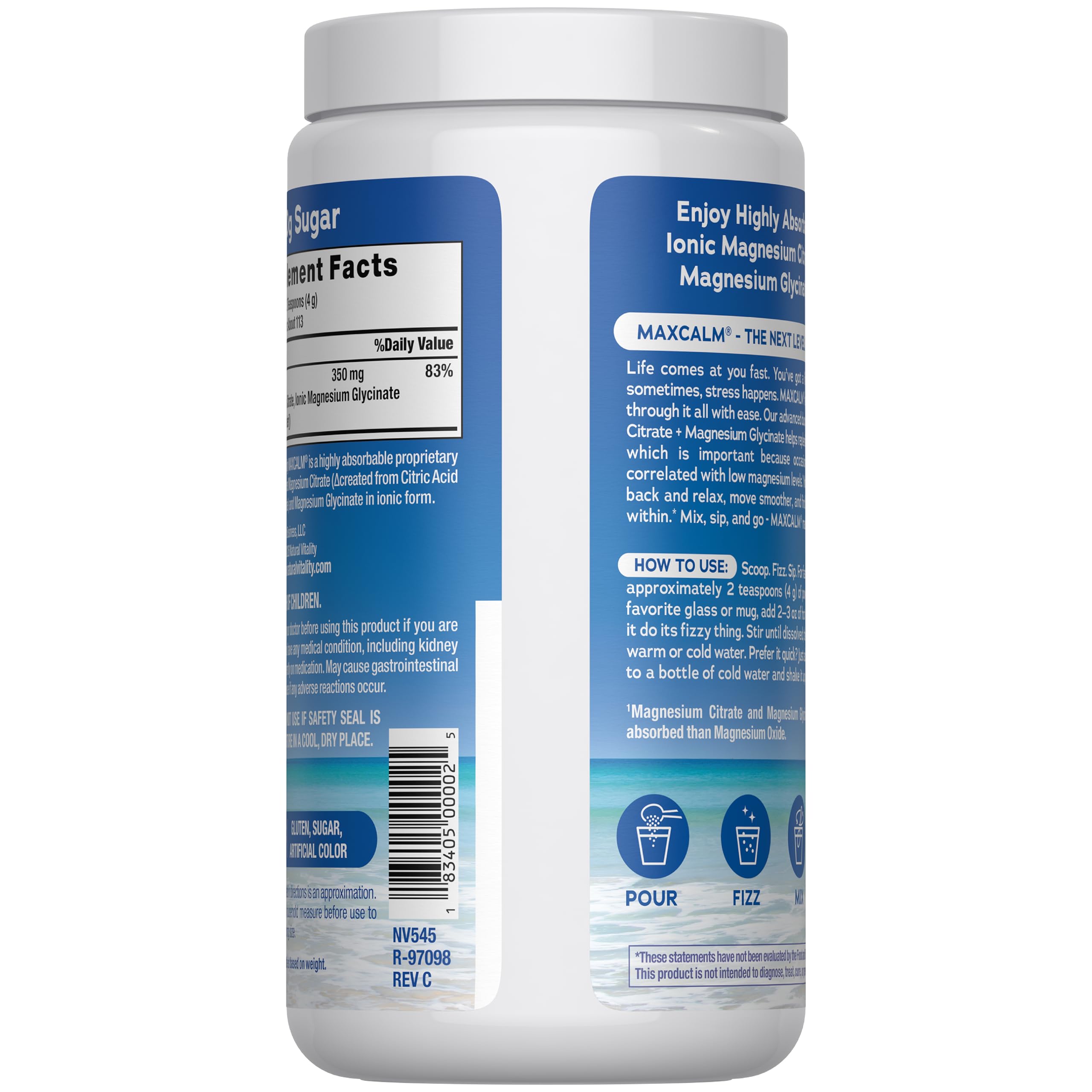 Natural Vitality CALM Magnesium Drink Mix | Calming Supplement

