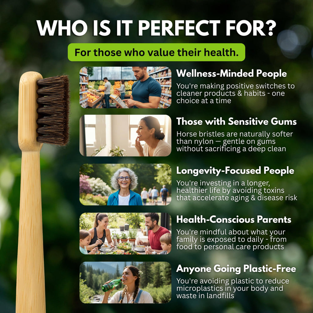 PRIMALS Horse Bristle Bamboo Toothbrush

