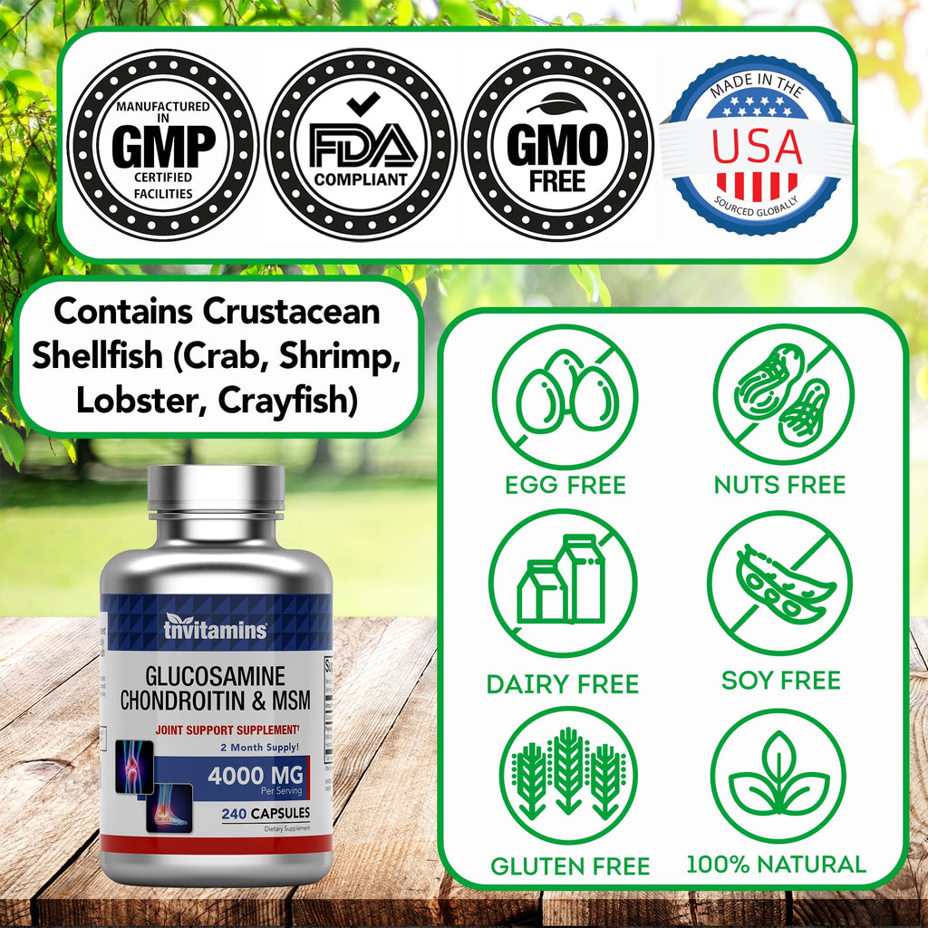 tnvitamins Glucosamine Chondroitin MSM Capsules

